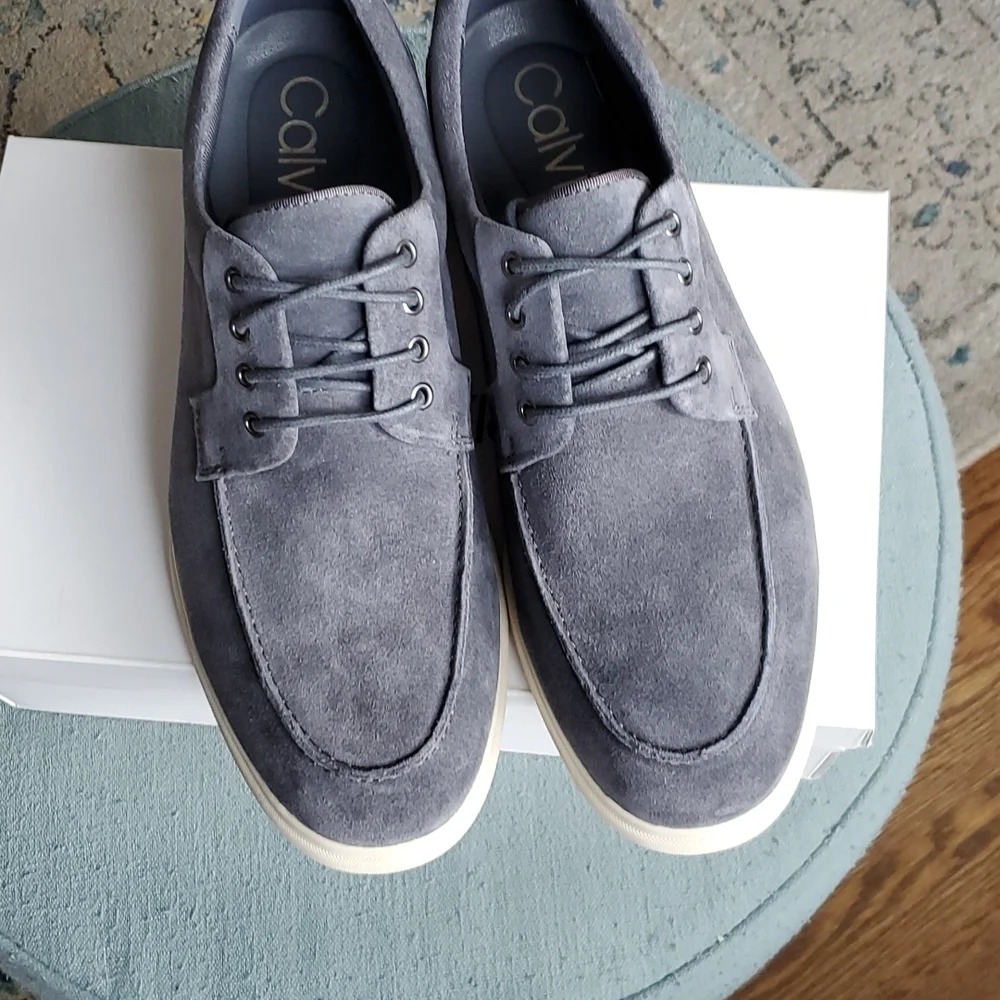 Calvin Klein men's Todd Oxford Suede Shoes - NEW